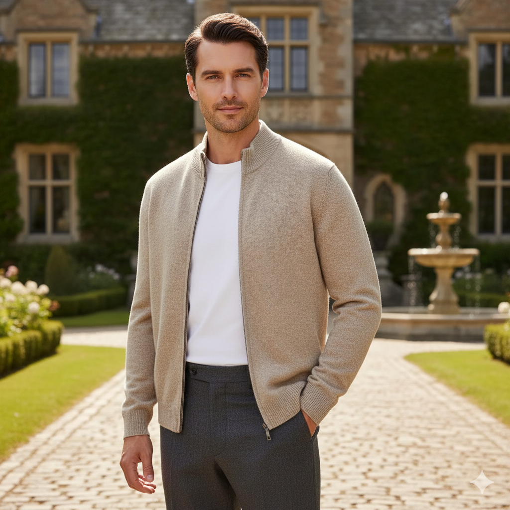 Merino Wool Zip Up