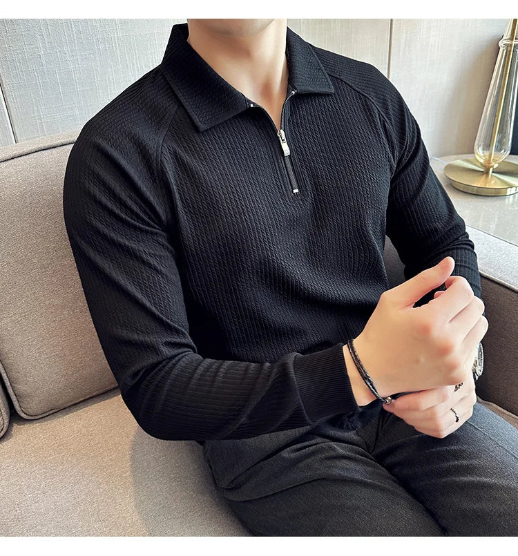 Arden Row Slim Fit Quarter Zip Sweater