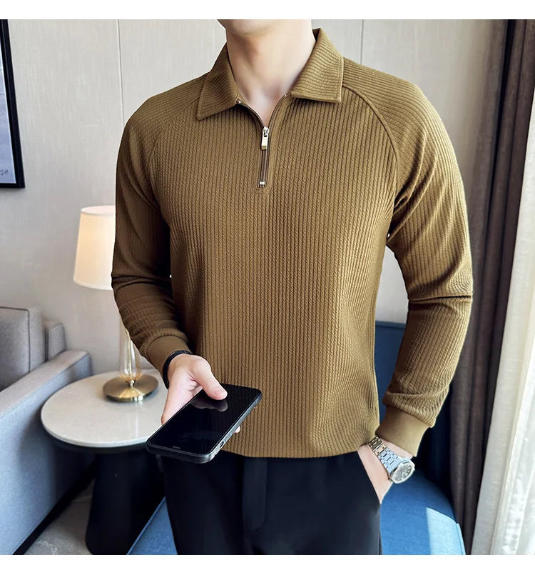 Arden Row Slim Fit Quarter Zip Sweater