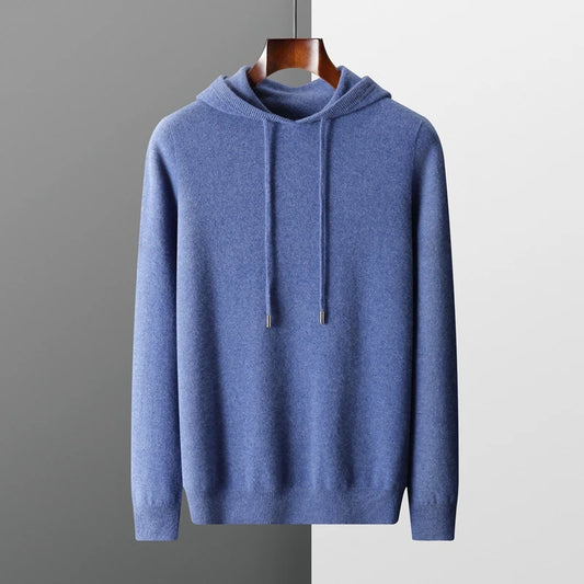 Merino Wool Mens Hooded Sweatshirt