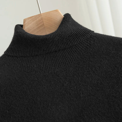 Mens Merino Wool Turtleneck Sweater