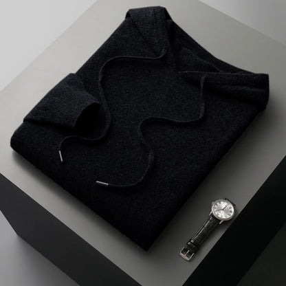 Merino Wool Mens Hooded Sweatshirt