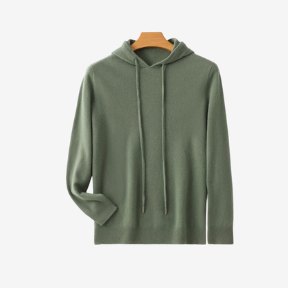 Merino Wool Mens Hooded Sweatshirt