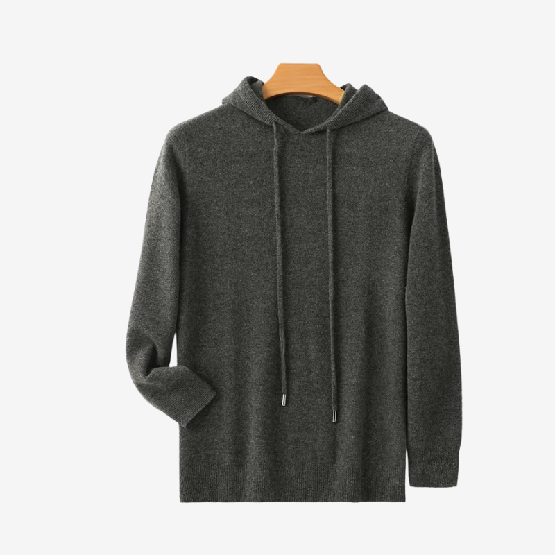 Merino Wool Mens Hooded Sweatshirt