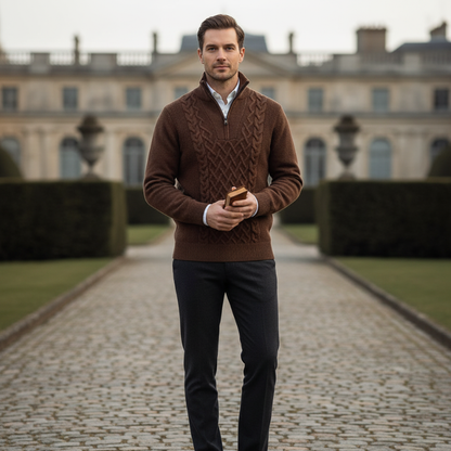 Gentleman's Wool Quarter zip