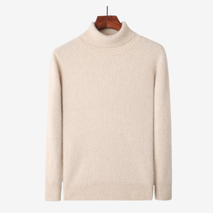 Mink Cashmere Turtleneck Sweater