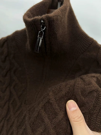 Gentleman's Wool Quarter zip